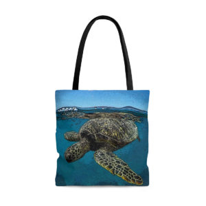 Funky Sea Turtle Tote Bag