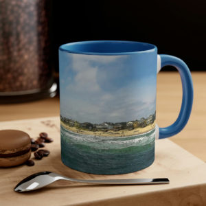 Oceanfront Kill Devil Hills Mug in blue