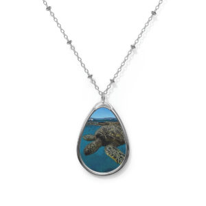 Sea Turtle original illustrated necklaces