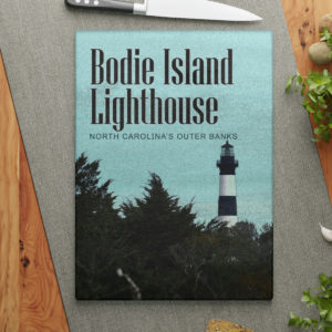 Bodie Island Lighthouse Glass Cutting Board - Outer Banks Gifts