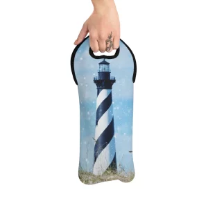 Cape Hatteras Lighthouse Insulated Wine Tote Bag