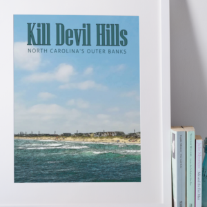 Oceanfront Kill Devil Hills Outer Banks Travel Poster