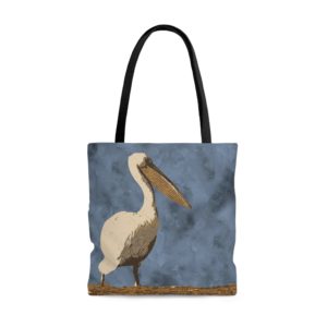 Pelican Tote Bag Retro Beach Vibe