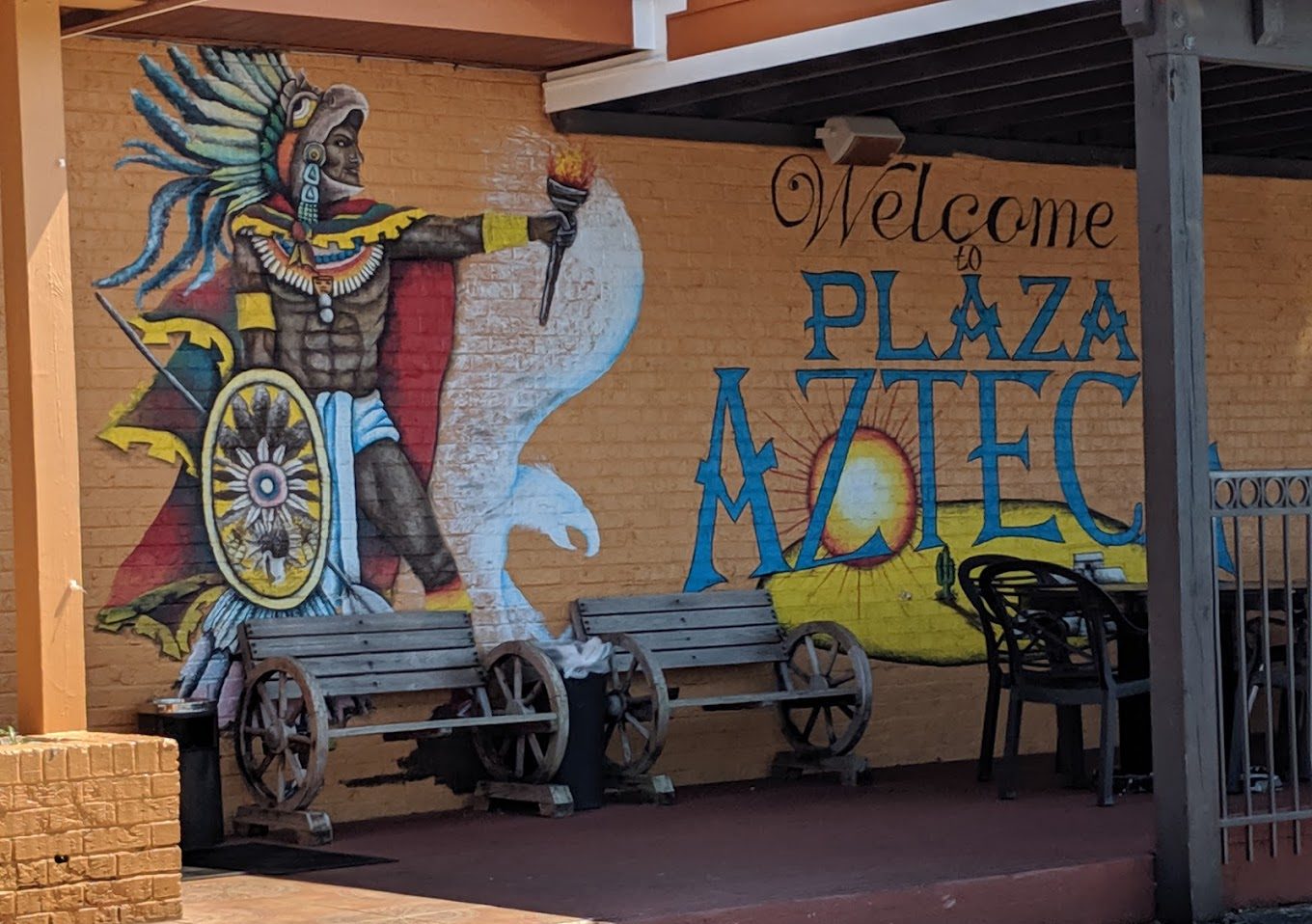Exterior of Plaza Azteca Mexican Restaurant in Kill Devil Hills NC OBX